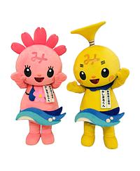 静岡県三島市マスコットキャラクター　みしまるくん・みしまるこちゃん