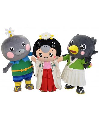 ここなす姫、からすまる、やまどんの画像